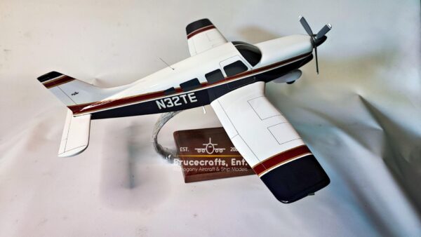 Model of Piper Saratoga II Aircraft with detailed craftsmanship.